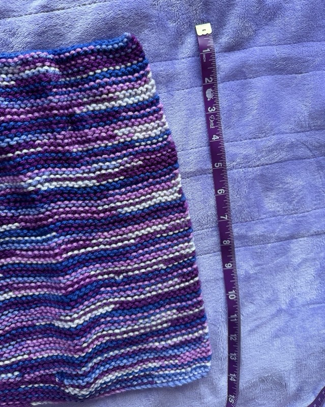 Wall Hanging Or Material Swatch Hand knit 20 In gallery