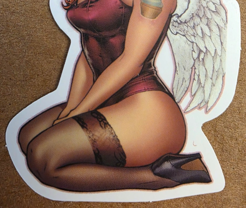 Angel Girl Sticker Spiritual Christian Catholic Anime Manga Halloween Punk Emo gallery