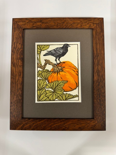 Arts & Crafts Press Yoshiko Yamamoto Matted & Framed Note Card Family Woodworks