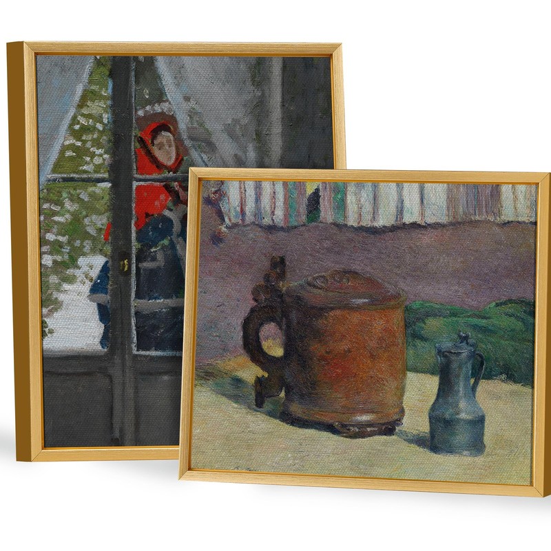 9×12 Canvas Floater Frame for Oil Paintings, 2 Pack Canvas Frames with 0.6″-0…