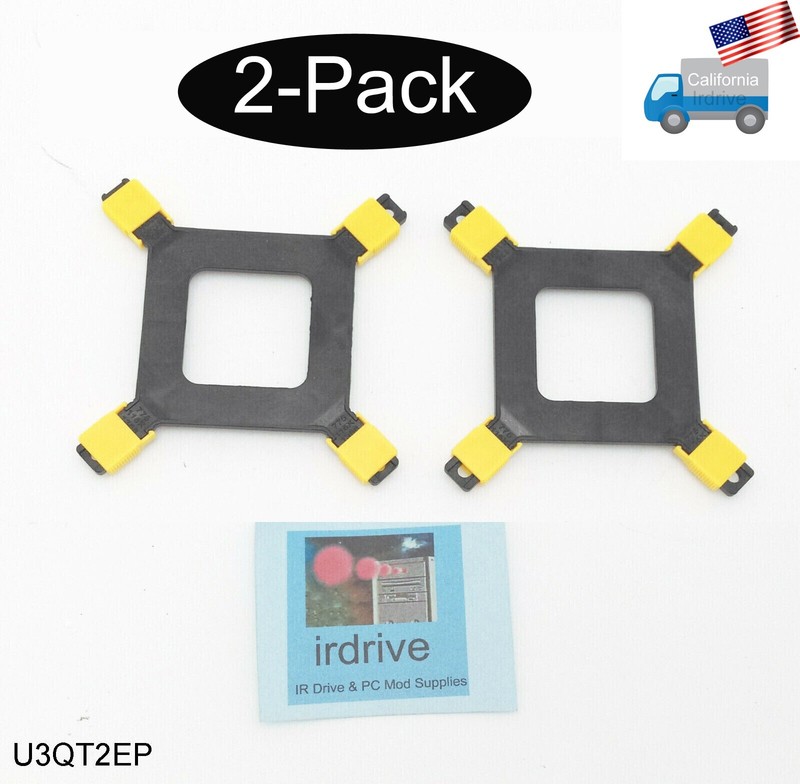 2-pack Backplate Bracket Holder for Intel Socket LGA 775 1366 1155 CPU Cooler