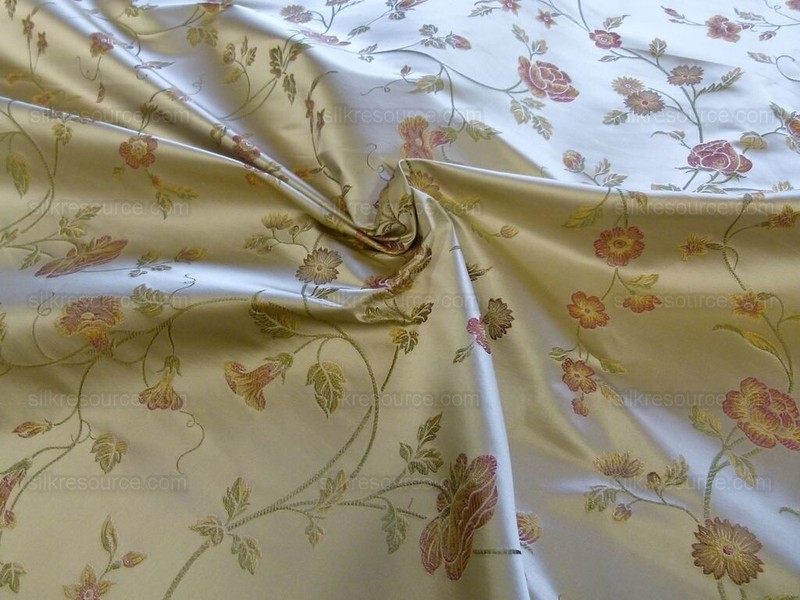 By Yd Kravet Villa Carlotta Pongee 100% Silk Chinoiserie MSRP USD 177y