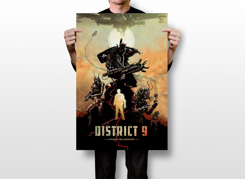 District 9 Vintage Classic Action Movie Wall Art Home Decor - POSTER 20x30 gallery