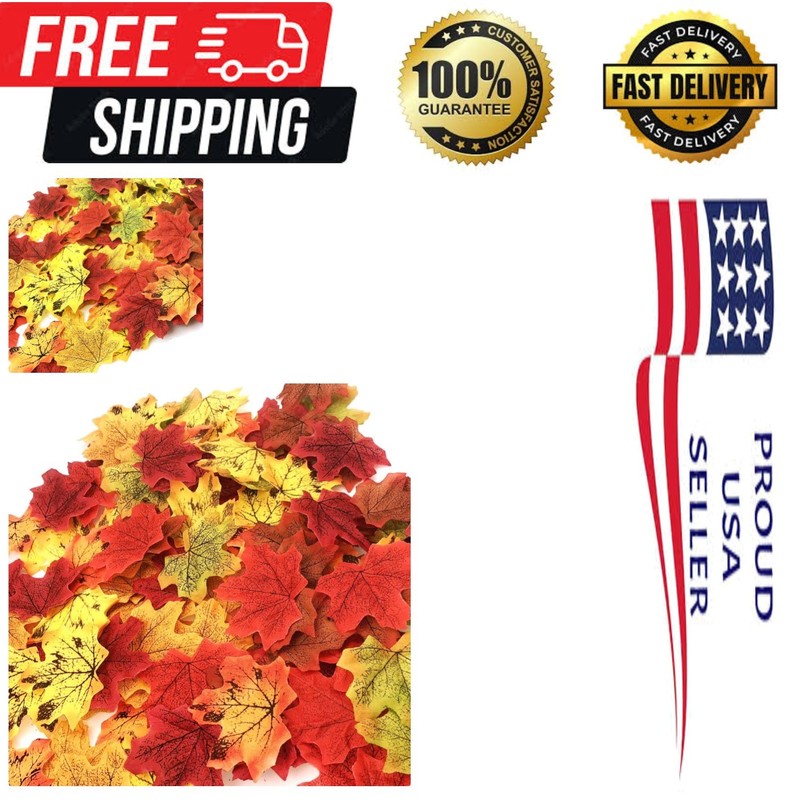 Realistic 200 Count Foam Maple Leaves for Weddings and Festivals – 3.5 Inch