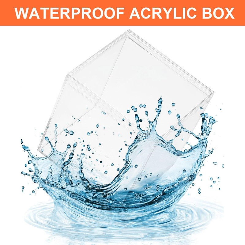 Patikil Acrylic Lid 6.69 X 3.94 X 5.31 Clear Acrylic Display Boxes Plastic gallery
