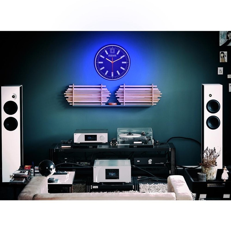 OSQUARE North European Minimalism Interior Design Home Decor Wall Neon Clock 10" gallery