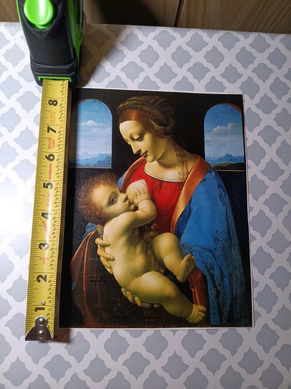 Madonna Litta Leonardo da Vinci Famous Renaissance Art Print Wall Decor 9x6.5 gallery