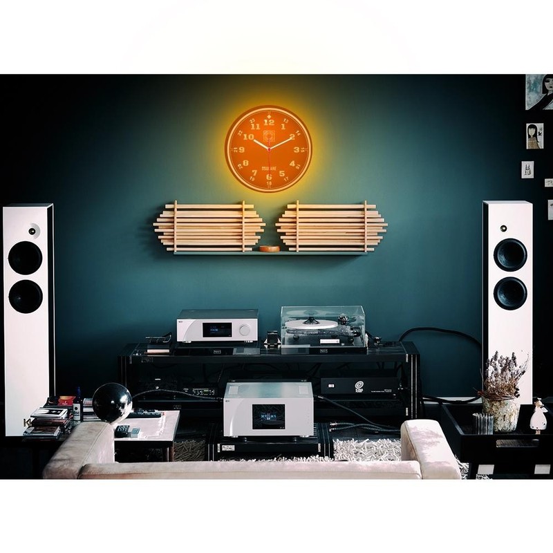OSQUARE North European Minimalism Interior Design Home Decor Wall Neon Clock 10" gallery