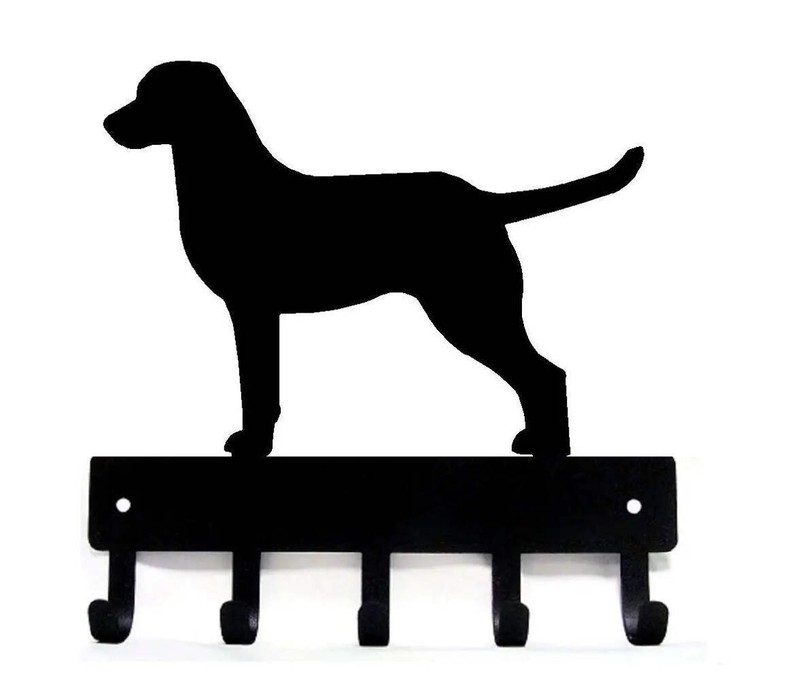Chesapeake Bay Retriever Dog Leash hanger Key Rack holder 5 hooks Made in USA