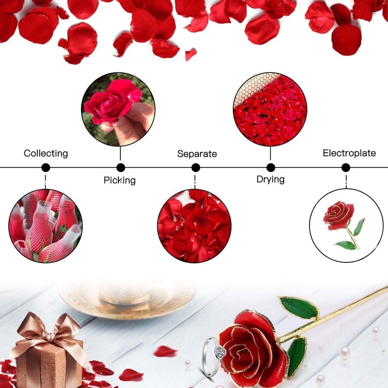 Luxury Gold Dipped Rose Flower Gift for Mothers Day and Special Occasions gallery