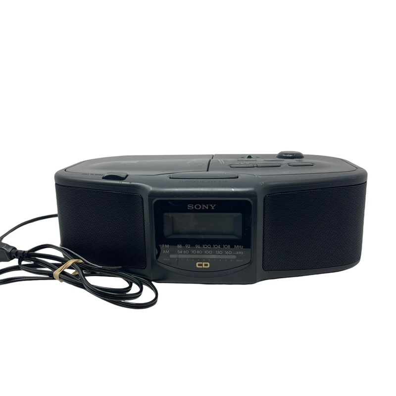 SONY ICF-CD800 Compact Disc CD Player AM FM Clock Radio Dual Alarms