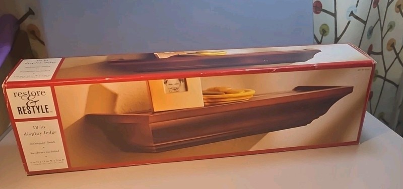 VINTAGE Restore & Restyle Display Ledge Shelf 18in x 5in x 3in