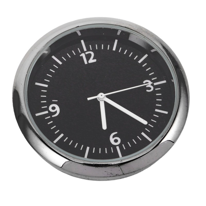 Electronic Car Clock Quartz Analog Stick On Dashboard Watch For Car Truck Bike