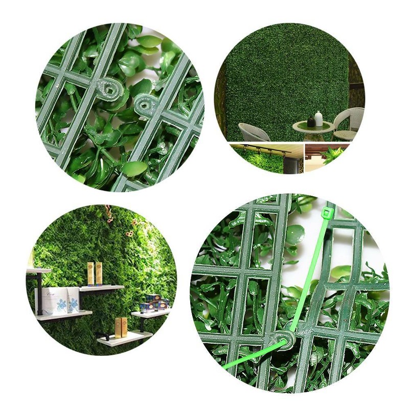 12Pcs 23.6x15.7" Artificial Hedge Mat Fence Fake Plant Grass Wall Garden Panels gallery