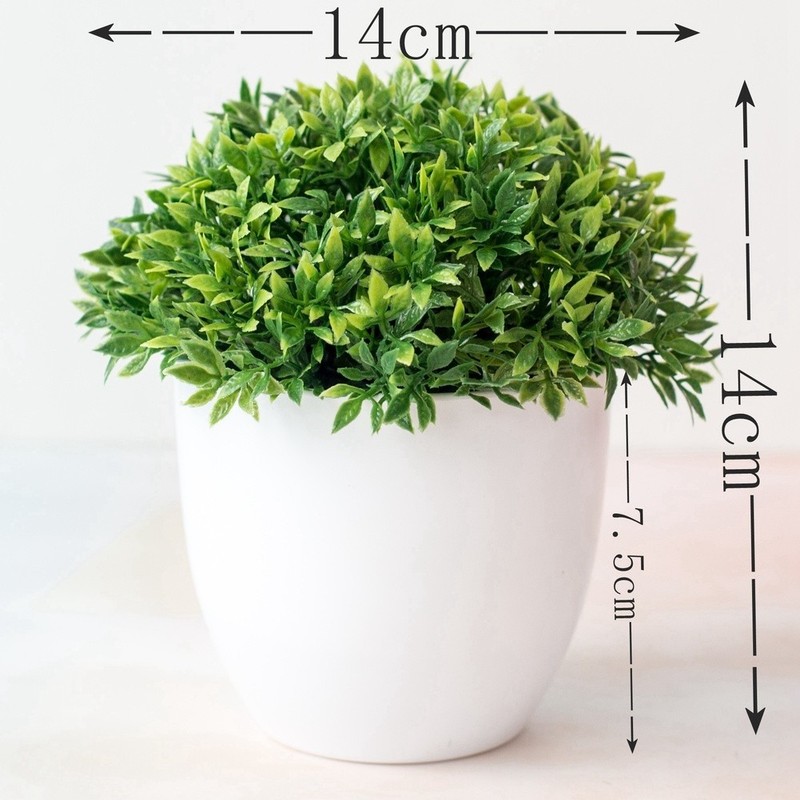 Artificial Plant Home Decor Compact Size Maintenance-free Realistic Texture