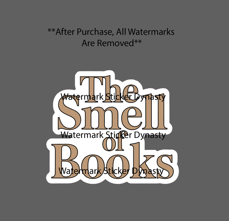 The Smell of Books Sticker Waterproof Decal Reader Reading Library Gift NEW