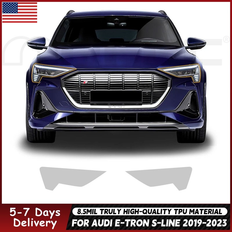 For Audi E-Tron 2019-2023 Precut Paint Protection Film Gloss Clear Bra PPF TPU