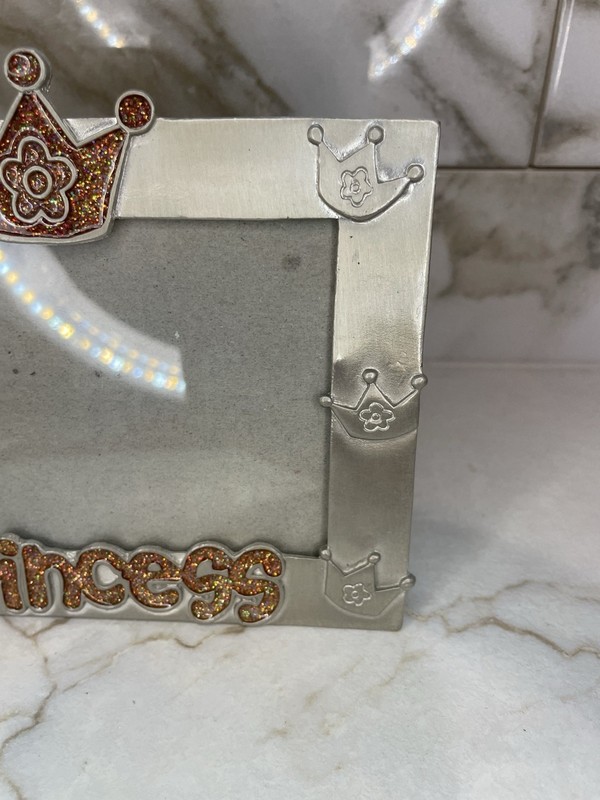 Vtg Claire’s Princess Picture Frame Metal Enamel Y2K 2000’s Teen Decor gallery