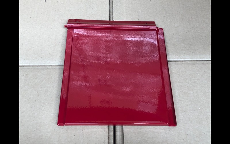 Red Painted Metal Tiles | 7-1/4” x 8-5/16 | Box 0f 120 | Read Description