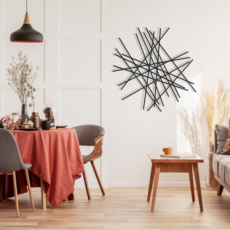 Minimalist Metal Wall Art, Contemporary Geometric Decor, Abstract Line Decor gallery