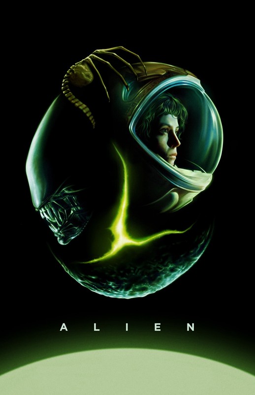 AA0213 Alien Film By Ridley Scott 1979 Split Movie Poster 11×17