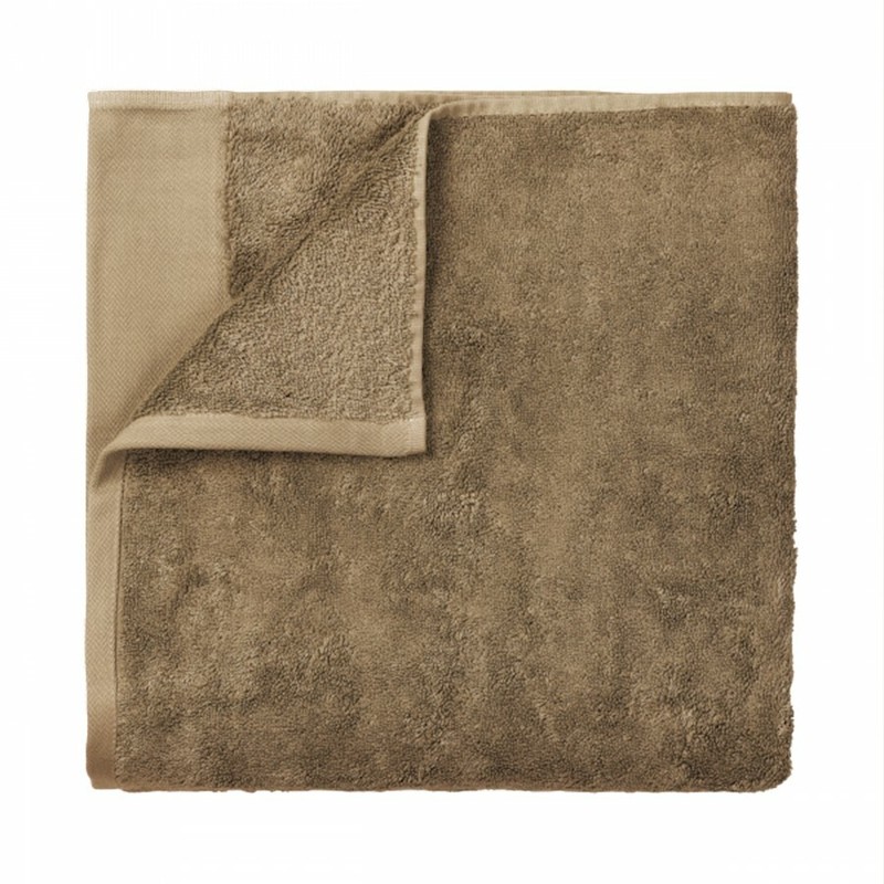 Blomus Riva Organic Terry Cloth Sauna Towel, Tan, 39X79″ – 66400