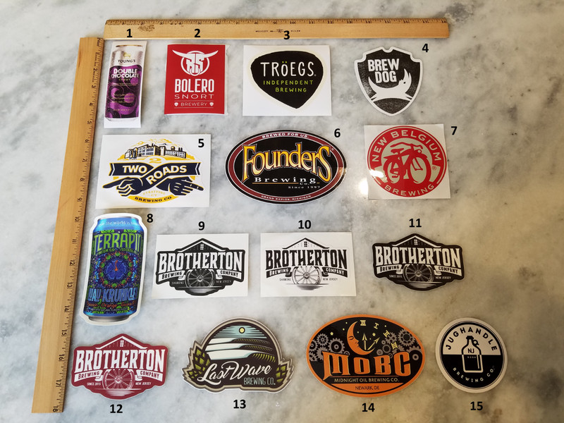 Craft Beer Brewery Stickers – YOU CHOOSE LARGE VARIETY