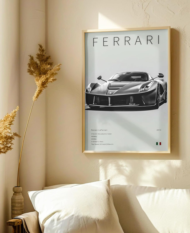 9Pcs Super Car Posters for Boys Room, Racing Car Wall Art for Me... gallery