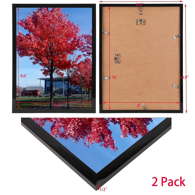 8x10 Picture Frame Set of 2,Document Certificate Frames, Display Pictures 8x1... gallery