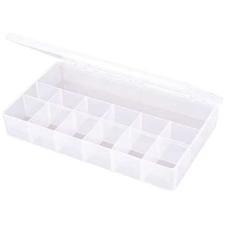 Flambeau T623 Compartment Box With 13 Compartments, Plastic, 1 3/4 In H X