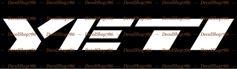 Yeti Bikes – Outdoor Sports Bicycles – Vinyl Die-Cut Peel N’ Stick Decal/Sticker