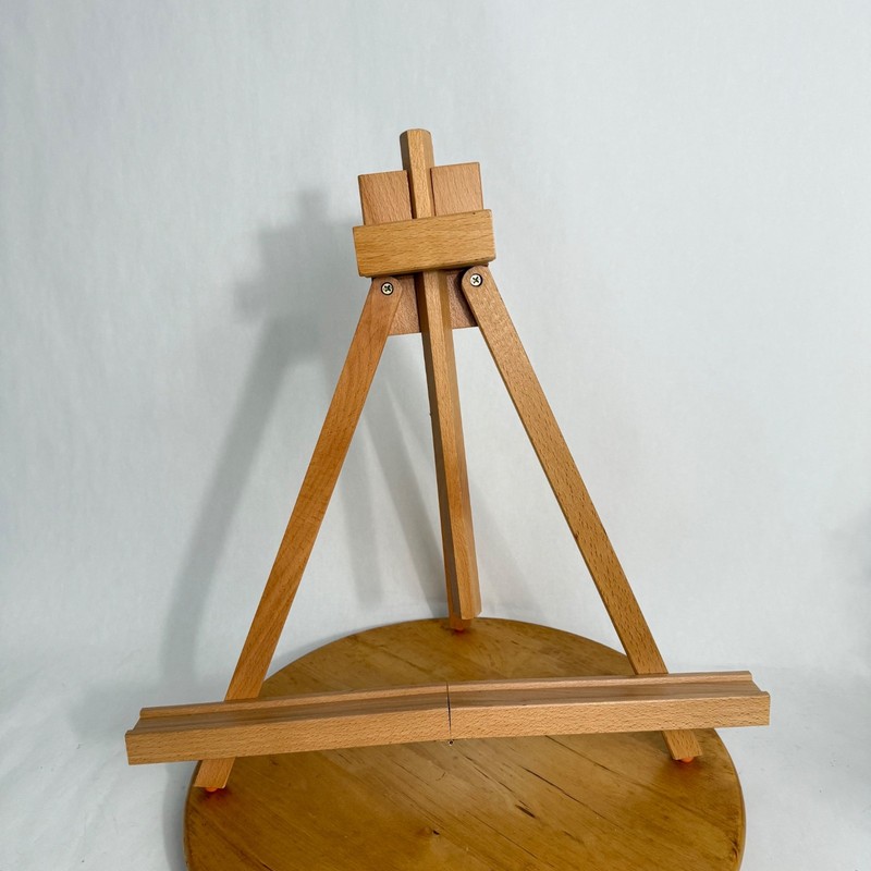Handcrafted Artist Table Top Artist Easel Display Stand Folding Wooden A-Frame gallery