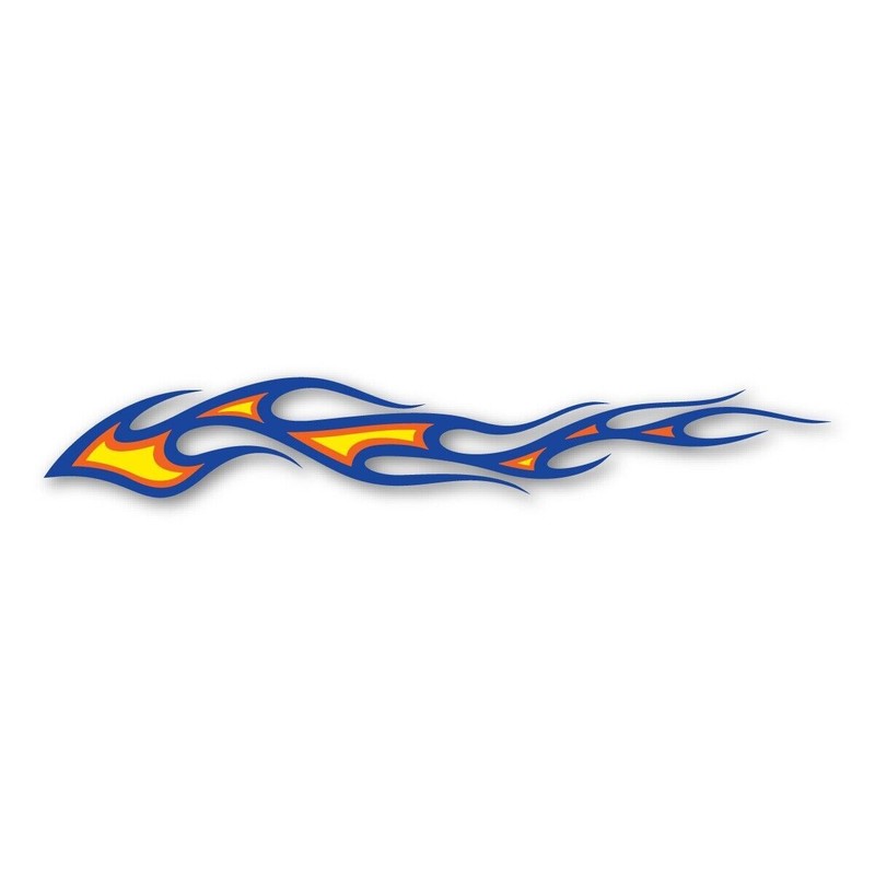 Three Color Flames Atlas Design Magnet