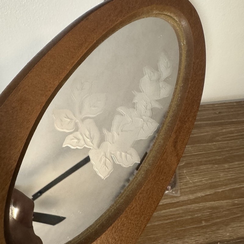 Vintage House Of Lloyd 1989 Oval Wall Mirror Set Floral Cottage Decor 3-Piece gallery