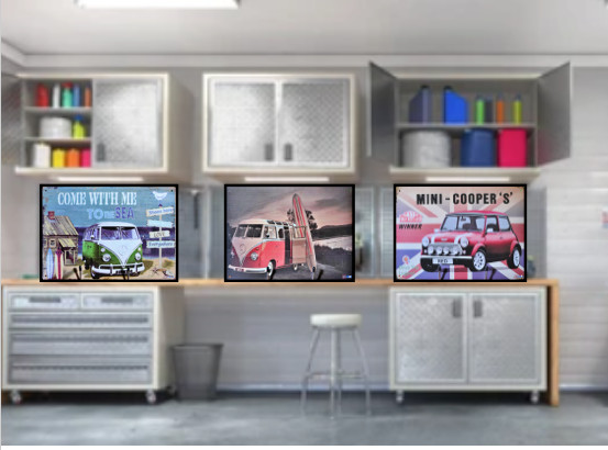 VW BUS METAL TIN SIGN