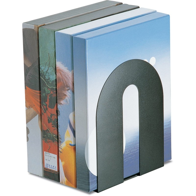 Heavy-Duty Bookends, 10in.H x 8in.W x 8in.D, 30% Recycled, 10152