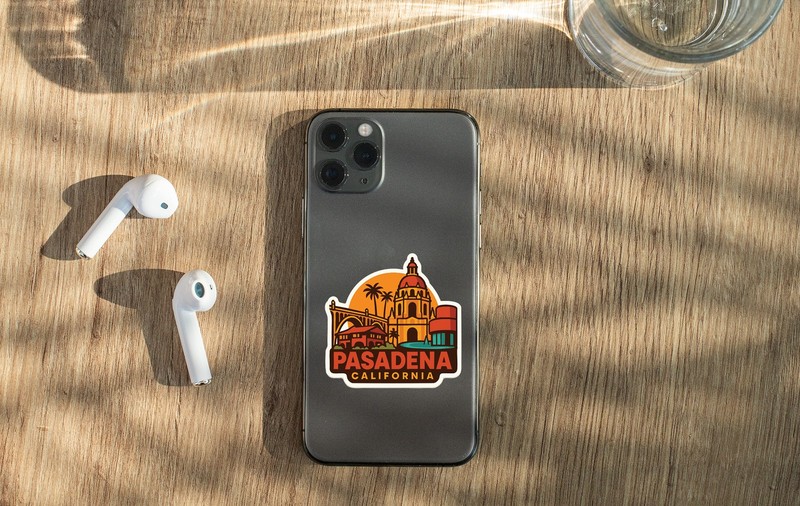 Pasadena California Sticker Decal Vinyl Die-Cut City Skyline Landmark Design gallery