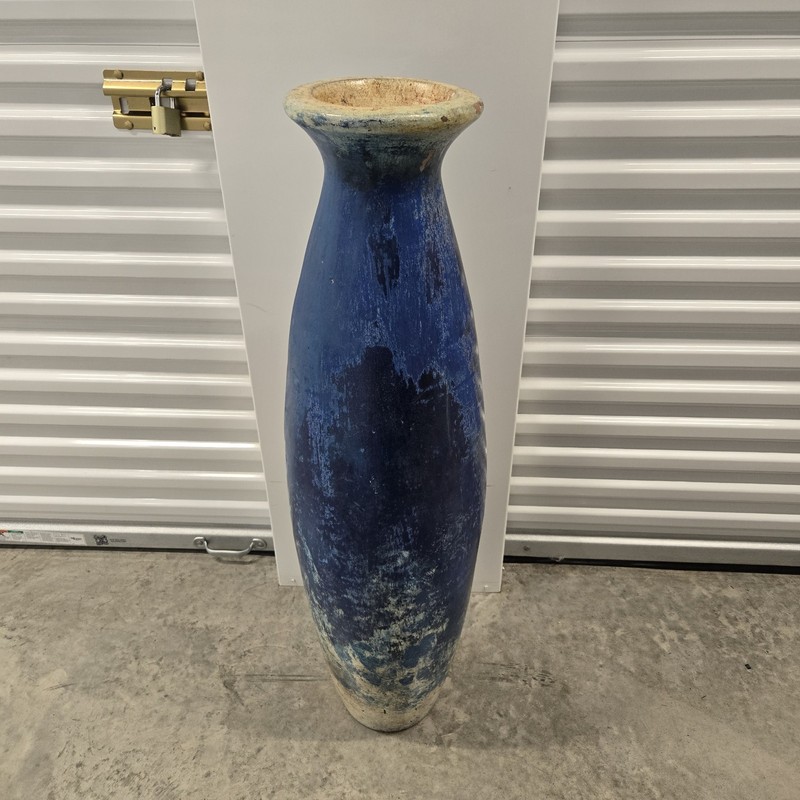 44in Blue Vase
