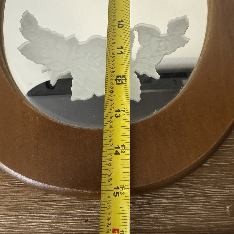 Vintage House Of Lloyd 1989 Oval Wall Mirror Set Floral Cottage Decor 3-Piece gallery