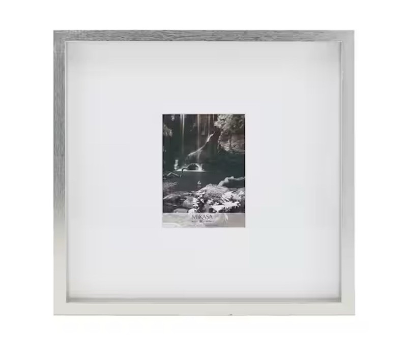 16 x 16 in. Gallery Picture Frame 15 x 15 in. Photo Mat, 5 x 7 in Set Of 2