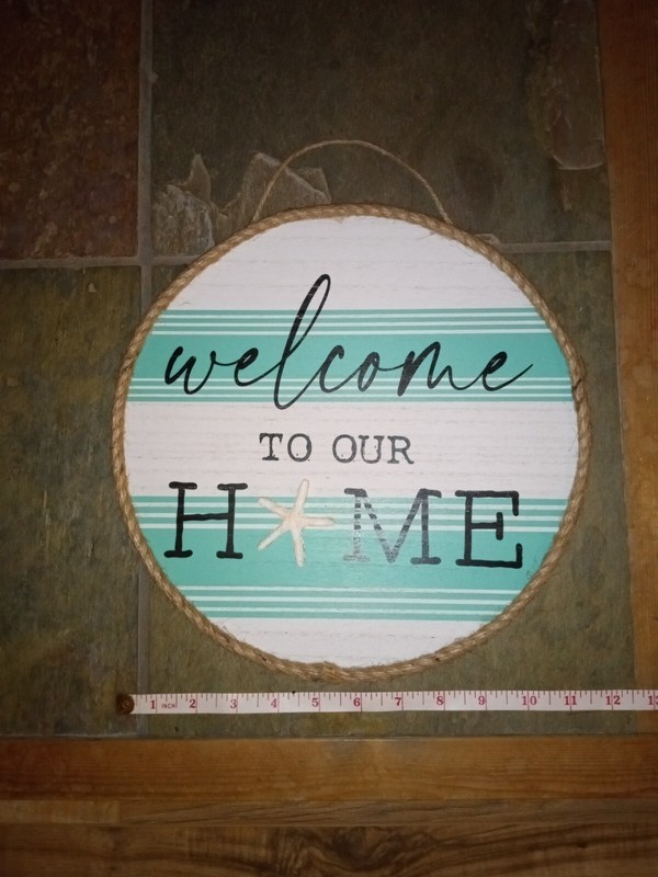 New “Welcome to our Home” Round Wall Decor