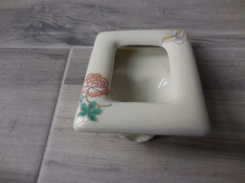 Cho Cho Takahashi Small Mini-Photo Frame Hand Painted Porcelain 3.75 X 3 in. gallery