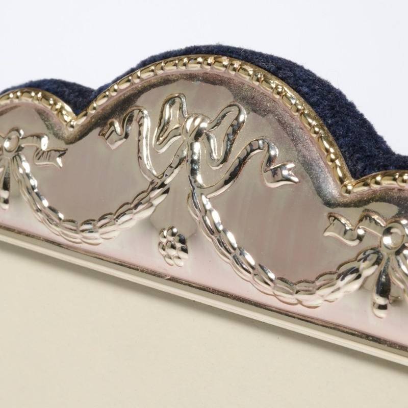 Carr's of Sheffield Sterling Silver Repousse Ribbon Garland Photo Picture Frame gallery