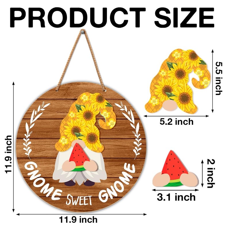 Interchangeable Wooden Gnome Decor Spring Easter Summer Gnomes Decorations Holid gallery