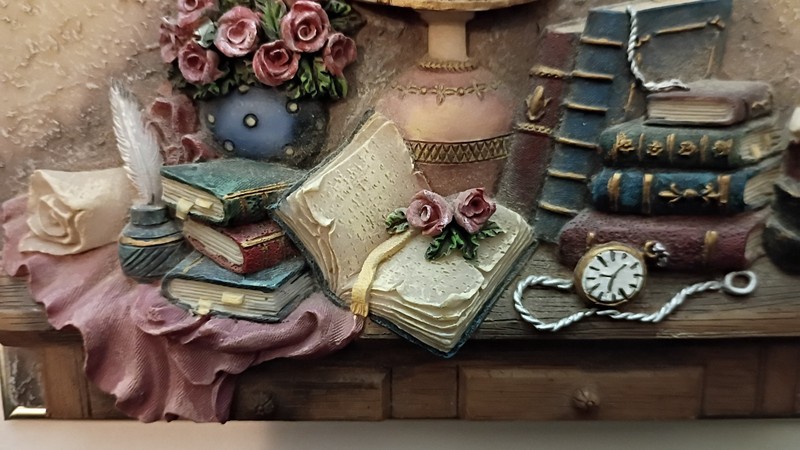 A. Richesco - 3D Decorative Resin Wall Art Plaque, Framed - 8.75" x 6.75" gallery