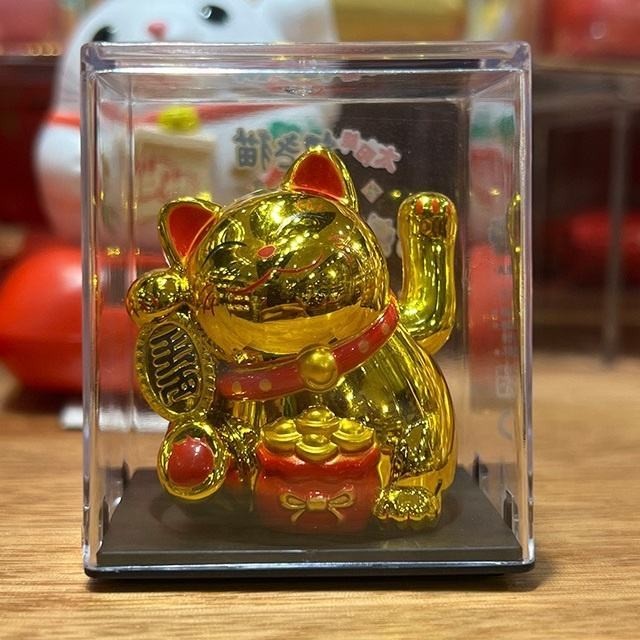 GOLD - Solar Luck Lucky Money Cat Waving Arm Office Car Decoration Chinese Japan gallery
