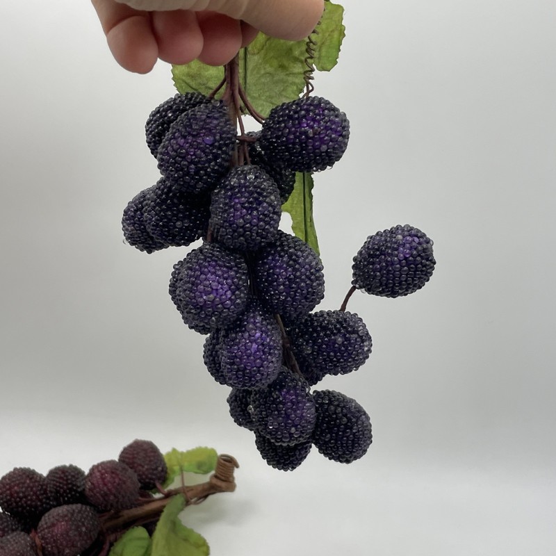 Vintage Grapes Sugar Beaded Fruit Lot of 2 Bundles Some Loose Decor Table gallery