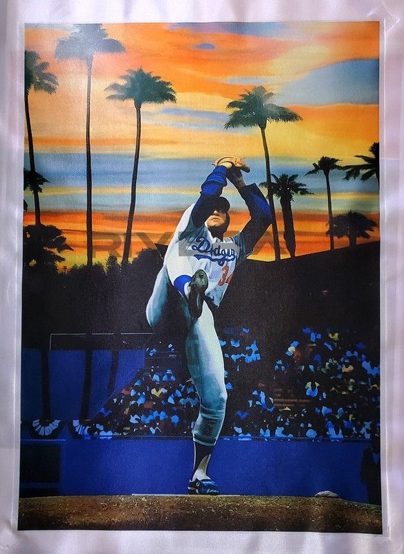 Legend Fernando Valenzuela Glossy poster print Fabric Los Angeles Dodgers 13×19