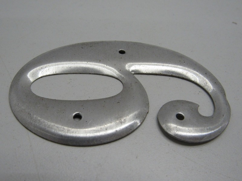Lot Of 23 Vtg # 6 Or 9 Aluminum Numbers House Sign Industrial Metal Art 3" -A17 gallery