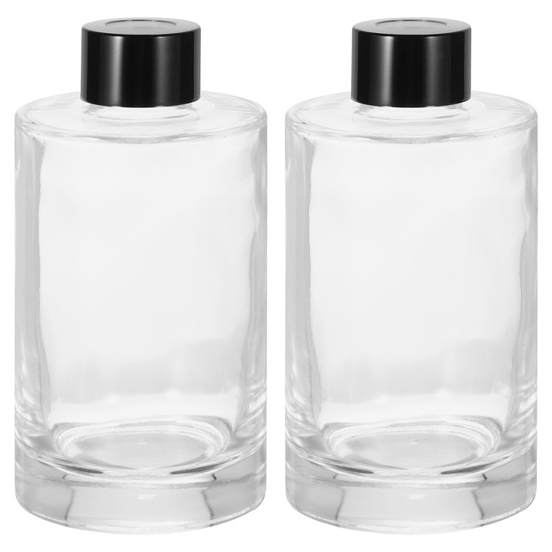 200ml/6.8oz Empty Glass Diffuser Bottle 4.9″x2.5″ for Fragrances 2pcs